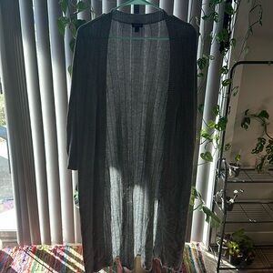 Grey Half Sleeve Cardigan